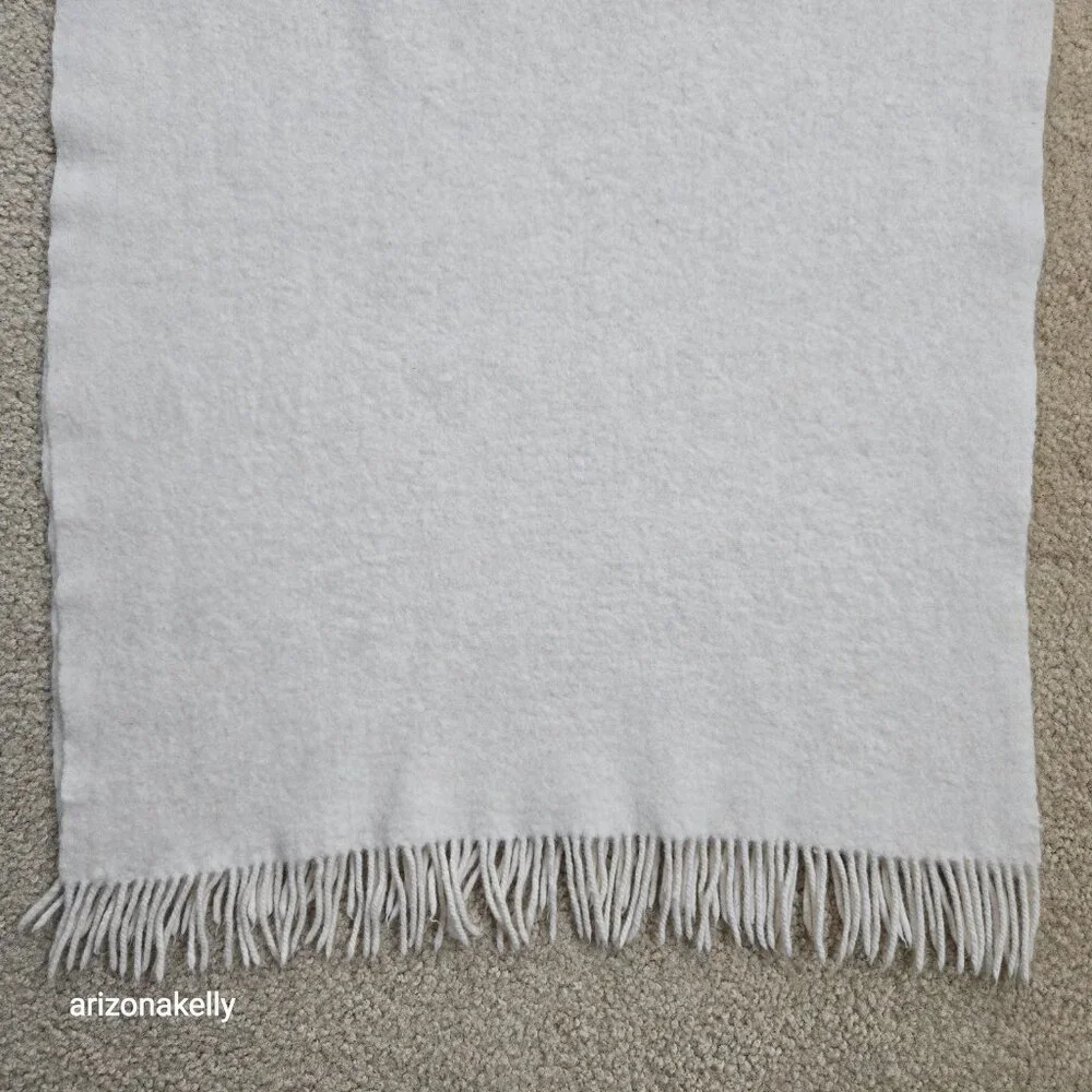 Felted Cashmere Scarf THICK ivory - Picture 7 of 16